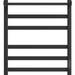 Полотенцесушитель электрический Point Меркурий П5 500x600 с полкой, диммер справа, черный (PN83856PB)