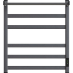 Полотенцесушитель электрический Point Меркурий П5 500x600 с полкой, диммер справа, графит премиум (PN83856PGR)