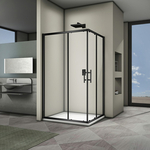 Душевой уголок Veconi Rovigo RV-30B 120x80 прозрачный, черный (RV30B-12080-01-C3)