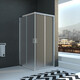 Душевой уголок Veconi Rovigo RV-22 80x80 рифленый Pear, хром (RV22-80K-02-19C1)
