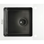 Кухонная мойка Seaman Eco Glass SMG-610W-Gun.B Gun White