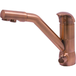 Смеситель для кухни Seaman Barcelone с подключением фильтра, красное золото (SSL-5361-AU)