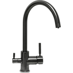 Смеситель для кухни Seaman Barcelone с подключением фильтра, светлая оружейная сталь (SSL-5385-GL)