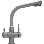 Смеситель для кухни Seaman Barcelone с подключением фильтра, никель сатин (SSL-5385-MS)