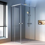 Душевой уголок Am.Pm X-Joy Square Slide 120х80 прозрачный, матовый хром (W94G-403-12080-MT)