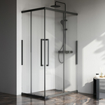 Душевой уголок Am.Pm Func Square Slide 120х80 прозрачный, черный матовый (W84G-403-12080-BT)