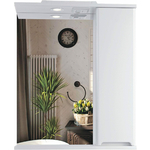 Зеркало-шкаф Sanstar Адель 60х70 с подсветкой, белый (174.1-2.4.1.)