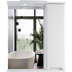 Зеркало-шкаф Sanstar Ориана 60х75 с подсветкой, белый (278.1-2.4.1.)