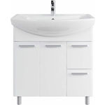 Тумба под раковину Sanstar Аура 80х30 белая (299.1-1.4.1.)