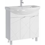 Тумба под раковину Sanstar Каскад 80х30 белая (268.1-1.4.1.)