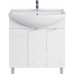 Тумба под раковину Sanstar Каскад 80х30 белая (350.1-1.4.1.)