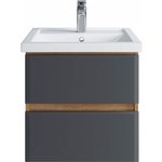 Тумба под раковину Sanstar Инфинити 50х40 дуб сонома светлый/графит софт (390.1-1.4.1.)