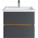 Тумба под раковину Sanstar Инфинити 60х40 дуб сонома светлый/графит софт (392.1-1.4.1.)