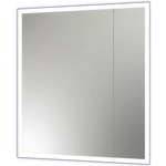 Зеркало-шкаф Reflection Cube 70х80 подсветка, датчик движения, белый (RF2212CB)