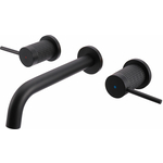 Смеситель для раковины Vincea Groove встраиваемый, черный (VBFW-4G1MB)