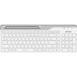 Клавиатура беспроводная A4Tech Fstyler FBK25 white/grey (USB, BT/Radio, slim, multimedia) (FBK25 WHITE)