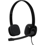 Гарнитура Logitech Headset H151 Stereo black ( 1 x 3.5мм, кабель 1.8м) (981-000590)