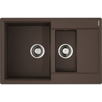 Кухонная мойка Omoikiri Daisen 78-2T-DC темный шоколад (4993534)