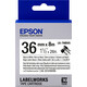Картридж Epson ленточный - LK-7WBVS SLCW BLK/WHT/36/8