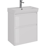 Тумба под раковину Lemark Combi 60х35 белый глянец (LM03C60T)