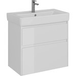 Тумба под раковину Lemark Combi 80х45 белый глянец (LM03C80T)