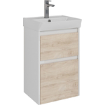 Тумба под раковину Lemark Combi 45х35 дуб кантри/белый глянец (LM03C45T-dub)