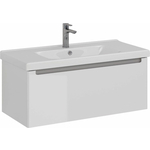 Тумба под раковину Lemark Buno mini 100х45 белый глянец (LM05BM100T)