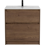 Тумба с раковиной BelBagno Kraft 80х46 Rovere Tabacco (KRAFT-800-2C-PIA-RT, BB800ETL)