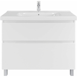 Тумба с раковиной Sanstar Riana 100 напольная, белая, Dreja Гармония