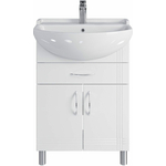 Тумба с раковиной Sanstar Вольга 60х30 белая (337.1-1.4.1.КАМУ)