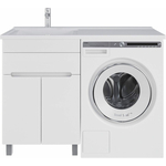 Тумба с раковиной Sanstar Эллада 60 левая, белая, Andrea Космос