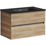 Тумба с раковиной Sancos Urban 80 дуб галифакс натуральный (UR80EG, CN7005MB)