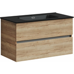 Тумба с раковиной Sancos Urban 90 дуб галифакс натуральный (UR90EG, CN7002MB)