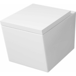 Унитаз подвесной безободковый Grossman Cristal с сиденьем микролифт, белый (GR-4495)