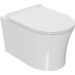 Унитаз подвесной безободковый Point Вега с сиденьем микролифт, белый (PN41711)