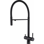 Смеситель для кухни Abber Wasser Kreis с подключением фильтра, черный матовый (AF81141B)