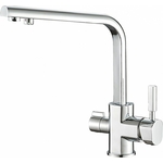 Смеситель для кухни ZorG Steel Hammer с подключением фильтра, хром (SH 909 CR)