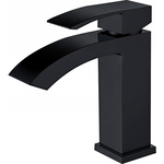 Смеситель для раковины Abber Wasserfall черный матовый (AF8610B)