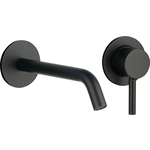 Смеситель для раковины AQUAme Siena встраиваемый, черный матовый (AQM6215MB)