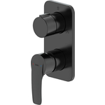 Смеситель для ванны IDDIS Ray на три выхода, черный матовый (RAYBL00i68)