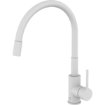Смеситель для кухни Milardo Meal с гибким изливом, белый матовый (M01WT0FM05)