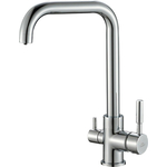 Смеситель для кухни ZorG Steel Hammer SH 715 CR с подключением фильтра, хром