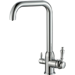 Смеситель для кухни ZorG Steel Hammer SH 725 CR с подключением фильтра, хром