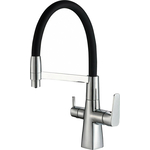 Смеситель для кухни ZorG Steel Hammer SH 818-6 CR с подключением фильтра, хром