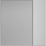 Зеркальный шкаф Style line Стокгольм 70х70 белый рифленый софт (ЛС-00002322)