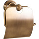 Держатель туалетной бумаги Rav Slezak Morava с крышкой, бронза (MKA0400SM)