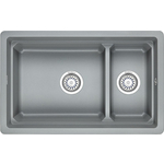 Кухонная мойка Granula KS-7304U с дозатором и ролл-матом, алюминиум