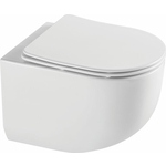 Унитаз подвесной безободковый Vincea Globo с сиденьем микролифт, белый (VT1-52T)