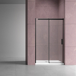 Душевая дверь Vincea Dice 150х200 прозрачная, черная (VDS-4D150CLB)