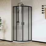 Душевой уголок Vincea City 90х90 прозрачный, черный (VSQ-5CT900CLB)